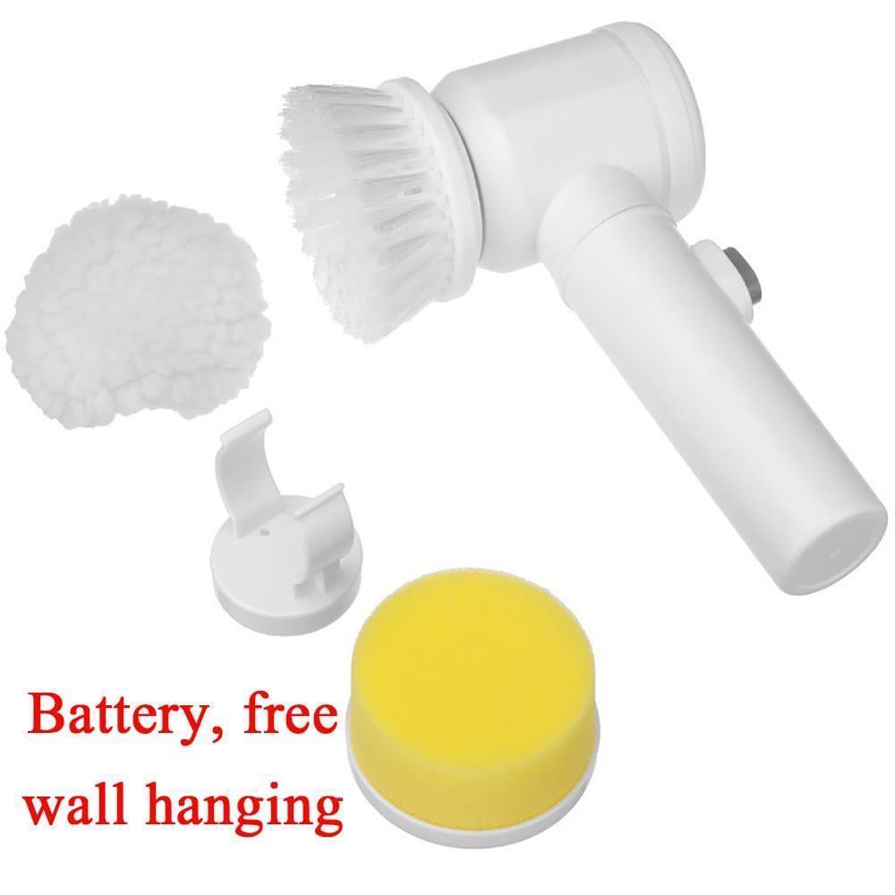 Electric Spin Scrubber – USB Rechargeable Multi-Functional Cleaning Brush with 3 Interchangeable Heads
