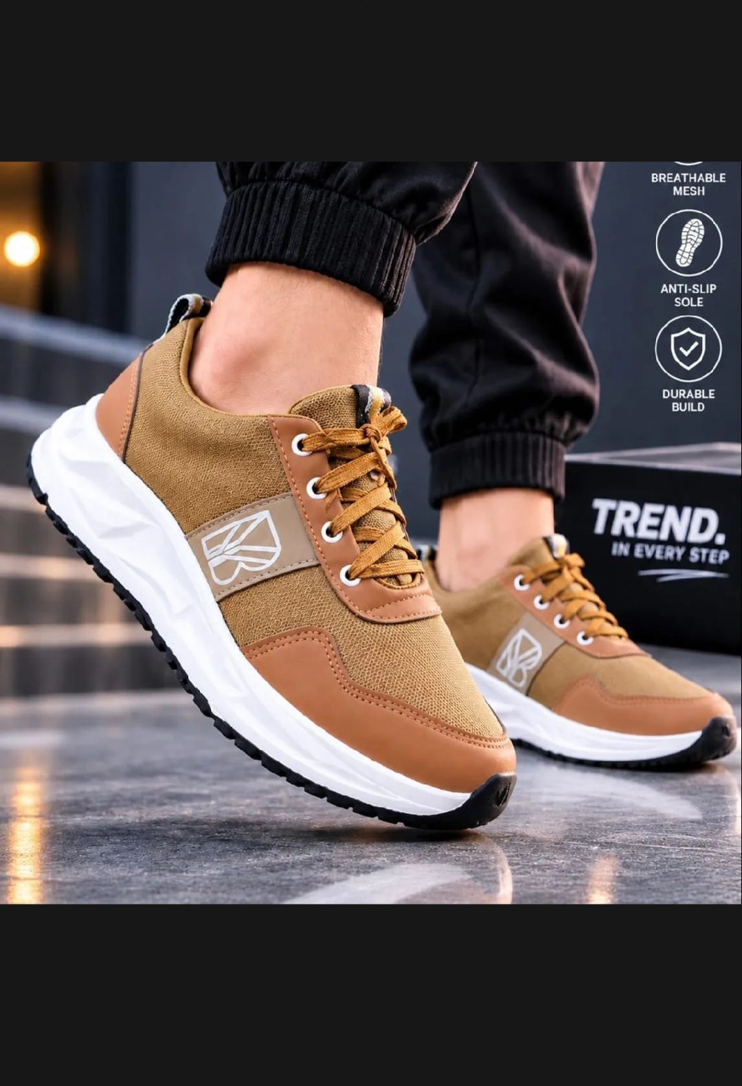Sports Shoes for Men All Season Textured Neon Accents Woven & Braided Uppers High-Top Stylish Shoes Matte Black Black and Grey Color Available